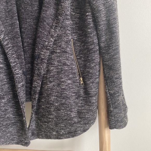 BB Dakota Marled Hooded Cardigan Sweater Sz Large - Picture 4 of 6